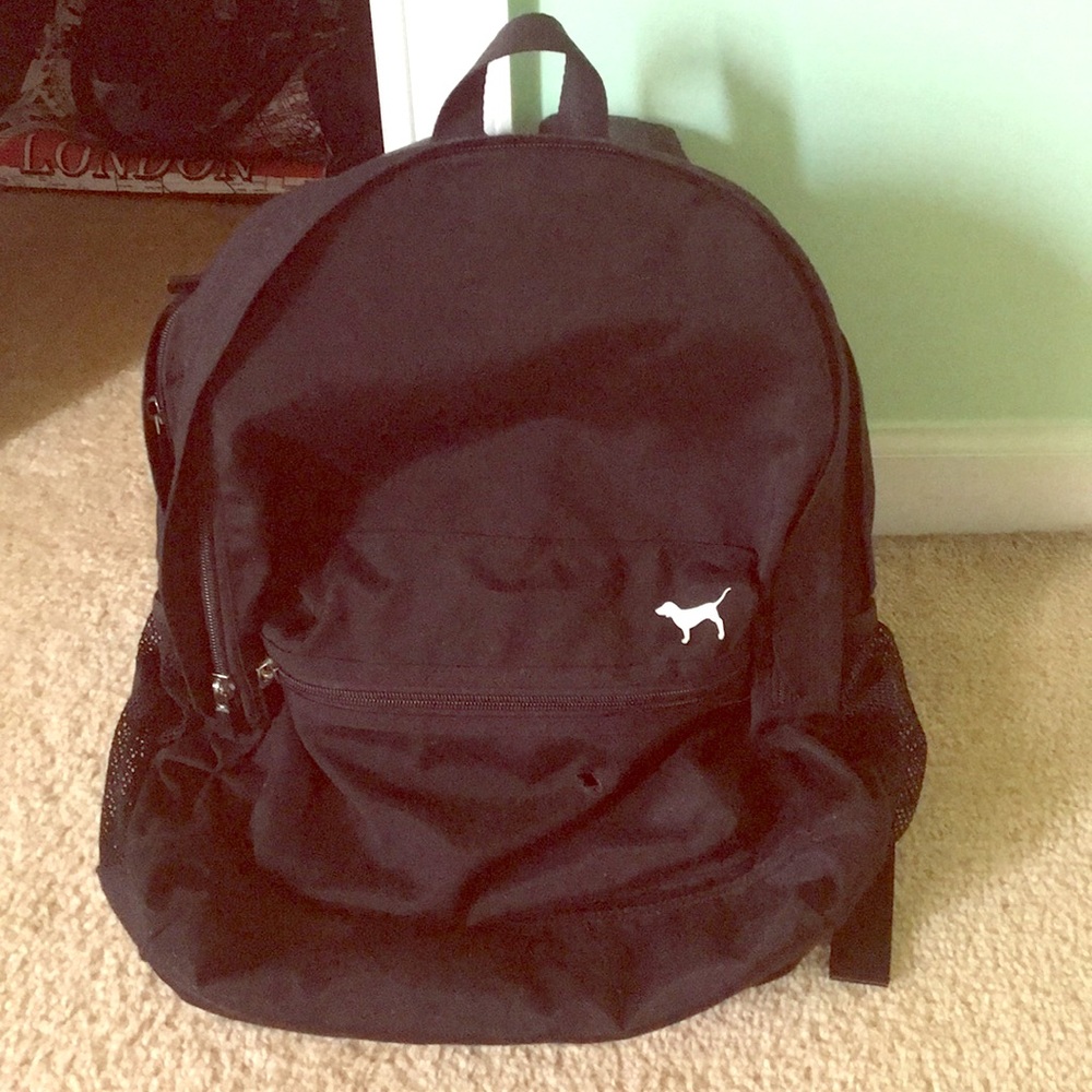 VS Pink Backpack in Black